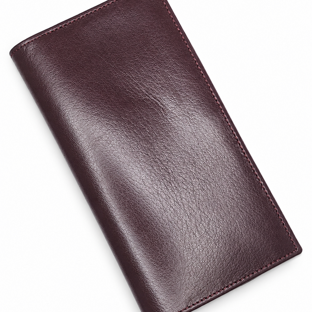 The Heritage Burgundy Long Bifold Wallet