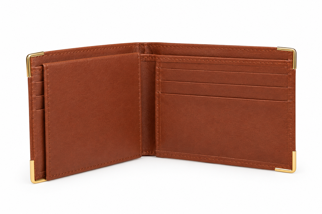 Cognac Royale Leather Wallet