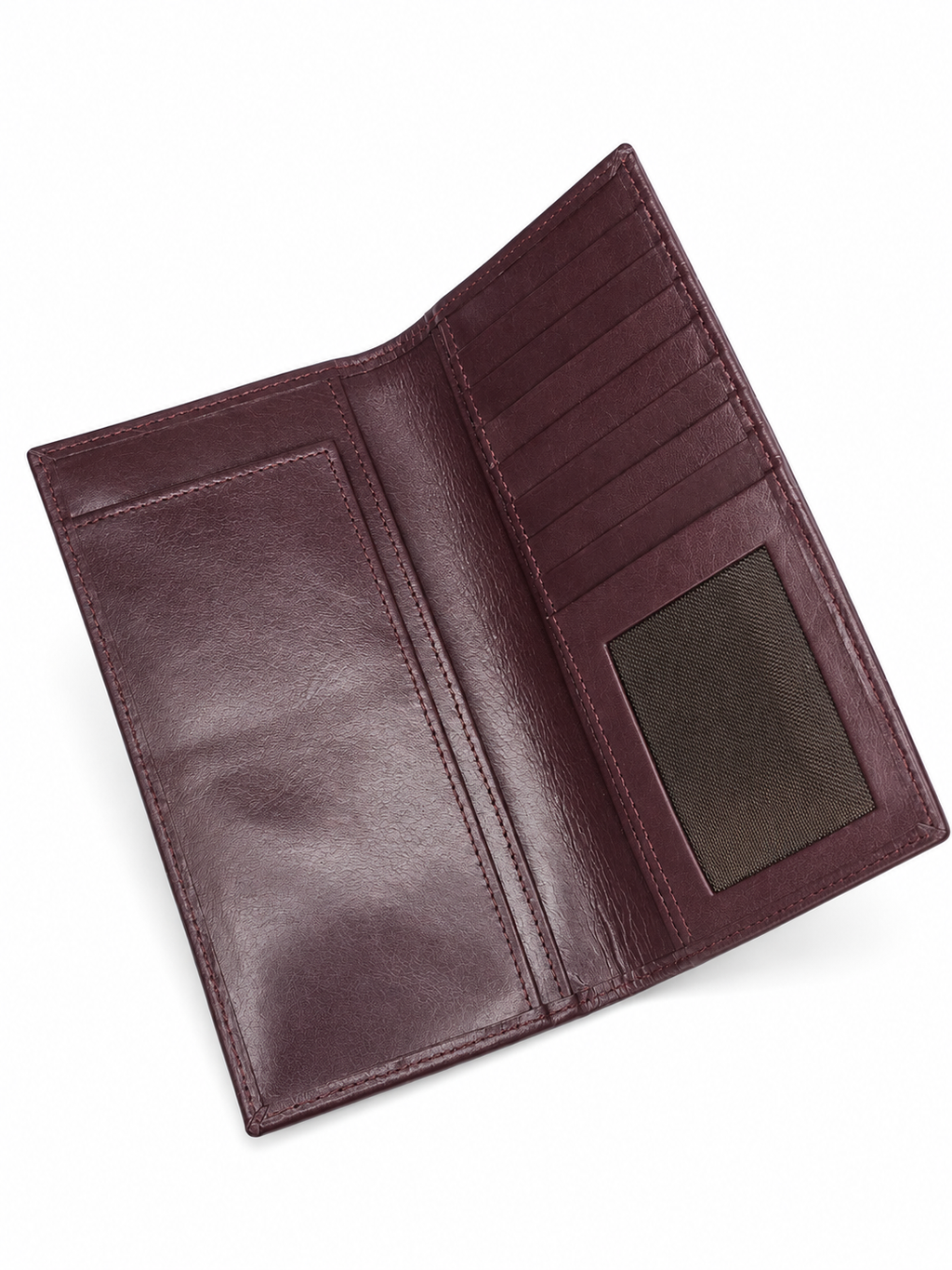 The Heritage Burgundy Long Bifold Wallet