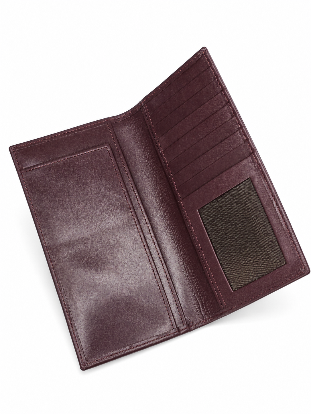 The Heritage Burgundy Long Bifold Wallet