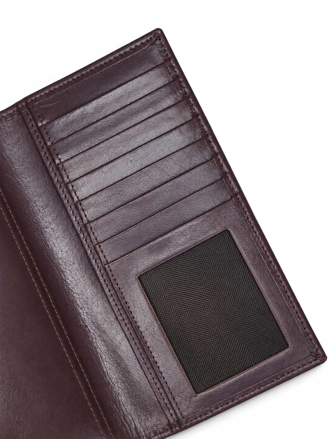 The Heritage Burgundy Long Bifold Wallet