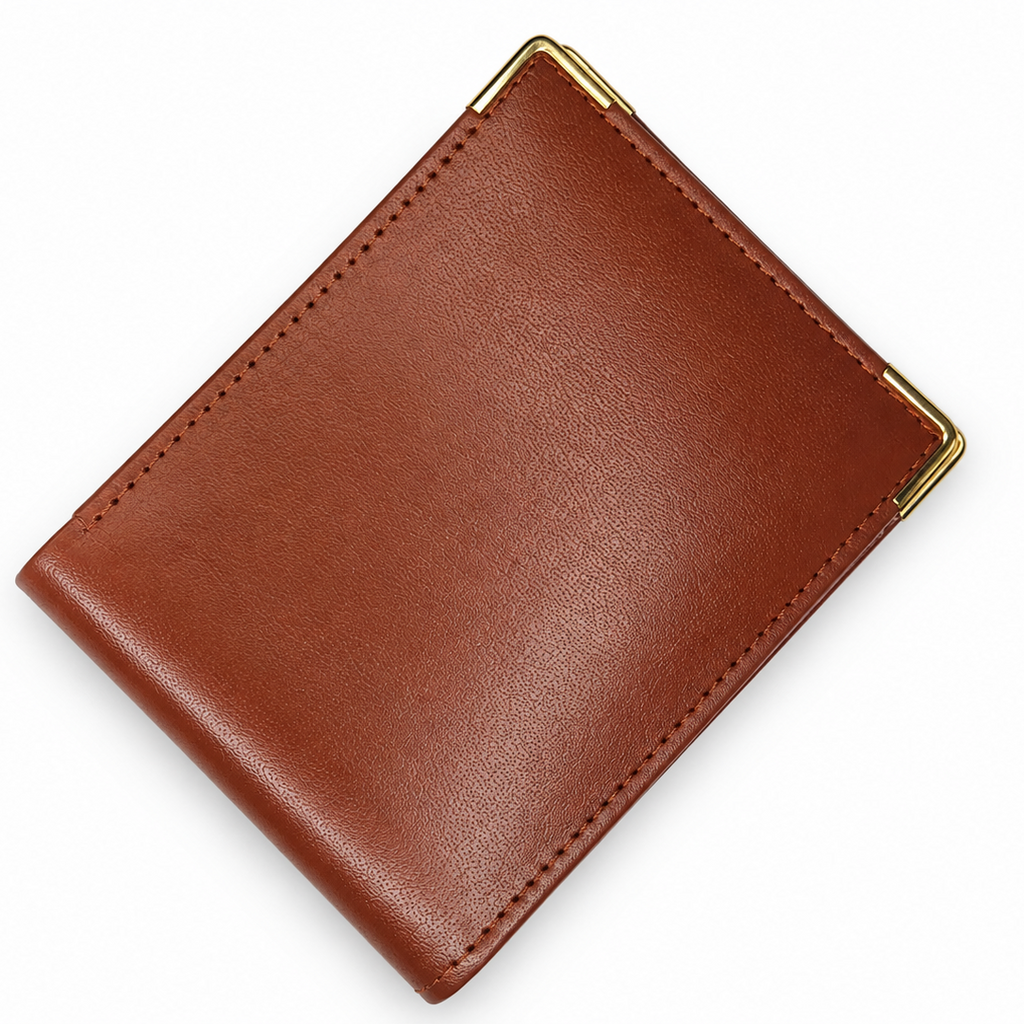Cognac Royale Leather Wallet